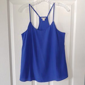 J. Crew gorgeous blue polyester racer-back tank